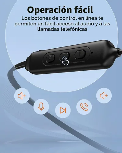 Vista 7 de Auriculares inalámbricos NANAMI, auriculares Bluetooth actualizados, resistencia al agua IPX7, auriculares intrauditivos con micrófono, banda
