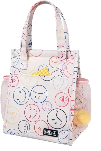 Vista 30 de Bolsa de Almuerzo Aislada para Mujeres, Bolsas de Almuerzo Pequeñas de 6.75L con Múltiples Bolsillos, Bolsa Térmica Reutilizable para Trabajo
