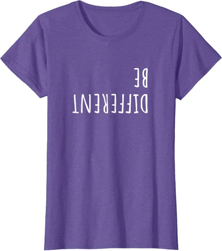 Vista 17 de Camiseta para mujer Ser Diferentes Divertidas Sarcastic Backwards Slogan Adolescentes Girls