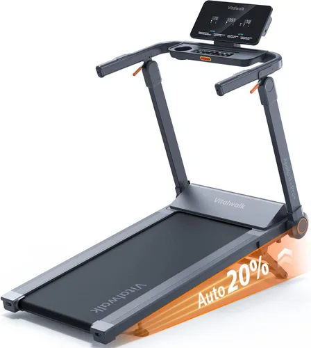 Vista 10 de Vitalwalk Foldable Treadmill with Auto Incline, Commercial Wide Running Belt, 10MPH, 3.5HP Brushless, Walking Pad Treadmill for Home, Auto Folding