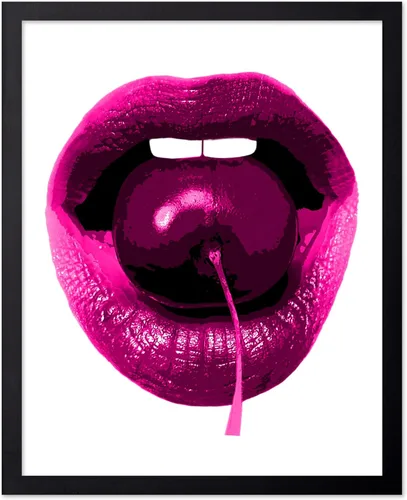 Vista 94 de Poster Master Impresión de labios dorados, póster de mordida de labio, arte moderno y minimalista, regalo bohemio para hombres y mujeres, diseño