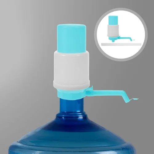 Vista 5 de jojofuny Bomba dispensadora de agua manual para botella de 1 galón, bomba de agua ligera portátil para acampar al aire libre, uso en casa y oficina