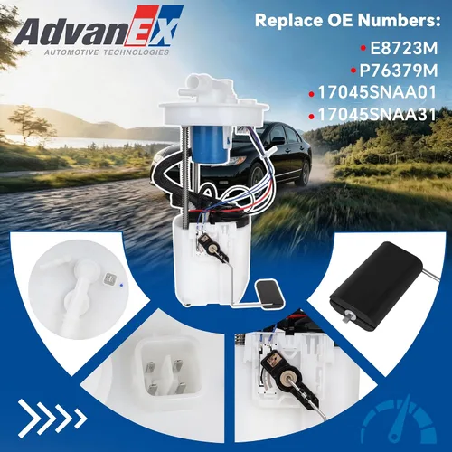 Vista 2 de Conjunto de módulo de bomba de combustible eléctrica compatible con Honda CIVIC L4 1.8L 2006-2011 E8723M P76379M