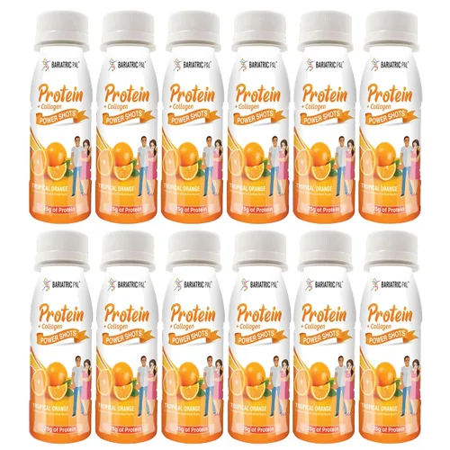 Vista 5 de BariatricPal Disparos de proteína de suero de leche y colágeno listos para beber, 0.88 oz, limonada rosa (6 botellas)