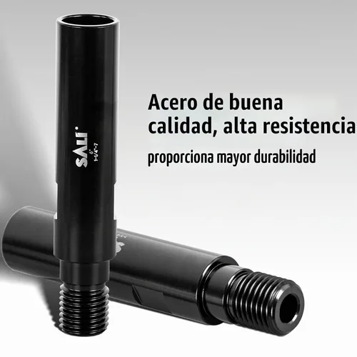 Vista 4 de SALI Adaptador de extensión de 6 pulgadas para brocas de núcleo, varilla de extensión con adaptador de broca de rosca de 1-1/4 "-7 para taladro