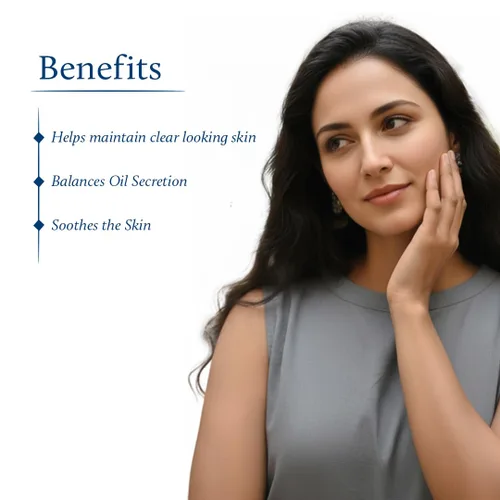Vista 5 de Blue Nectar Jabón facial con vitamina C para mujeres y hombres, lavado facial antiacné con neem y miel (11 hierbas, 3.38 onzas líquidas)