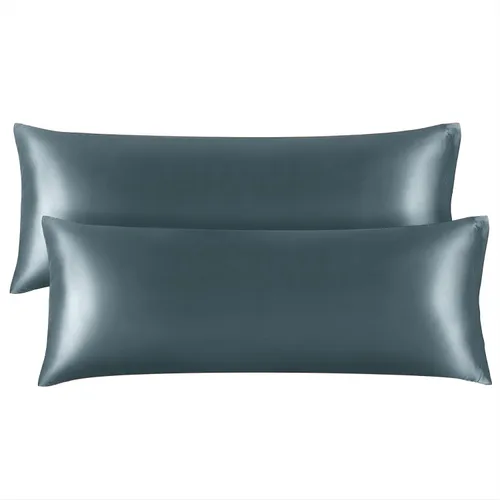 Vista 74 de BEDELITE Funda de almohada de satén para cabello y piel, súper suave y refrescante similar a las fundas de almohada de seda, paquete de 2 con cierre