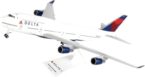Vista 7 de Daron Skymarks Delta 747 – 400 Avión Modelo de Building Kit con Gear, 1/200-scale