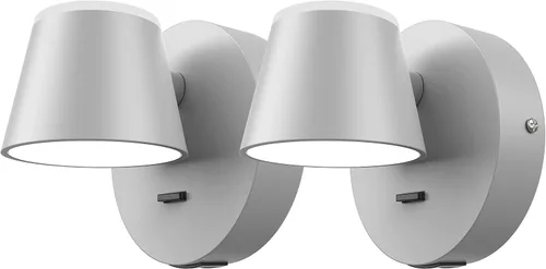 Vista 14 de URSOLA Aplique de pared que funciona con pilas con control remoto, lámpara de pared recargable con batería LED de 9000mAh, 3CCT y ajustable