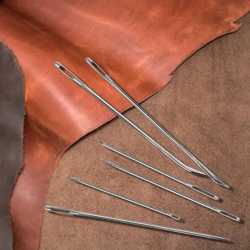 Vista 6 de ZP Crafts Kit de reparación de tapicería, incluye 12 agujas de coser a mano resistentes