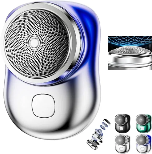 Vista 9 de Mini afeitadora USB 2023 – Nueva versión: afeitadora eléctrica portátil de bolsillo, recargable, impermeable, maquinilla de afeitar eléctrica mágica