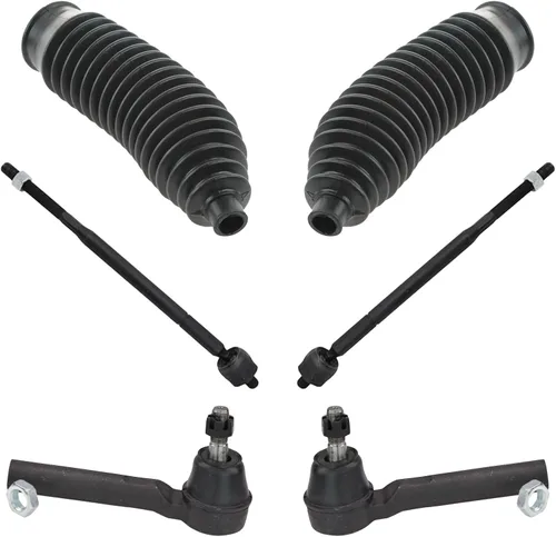Vista 222 de TRQ Kit de dirección delantera con barra de acoplamiento de fuelle de piñón y cremallera compatible con Toyota Echo 2000-2005