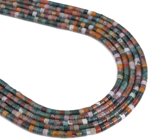 Vista 40 de BEADIA Cuentas Espaciadoras de Jade Natural Africano Planas Redondas Sueltas para Hacer Joyas con Abalorios 3mmx2mm 38cm