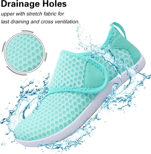 Vista 3 de Lisdwde Zapatos de agua antideslizantes para hombre y mujer, zapatos de natación, deportes de playa, secado rápido, zapatos de calcetín para mujeres