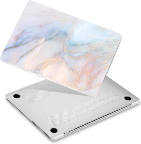 Vista 31 de Funda rígida ligera compatible con MacBook Pro de 13 pulgadas CD-ROM (2008-2012) modelo A1278, funda rígida protectora de plástico