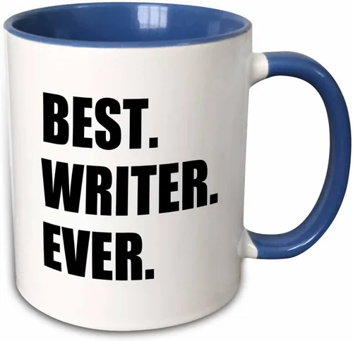 Vista 10 de 3dRose Taza de café, tamaño – 11 oz – Best Writer Ever divertido regalo de orgullo de trabajo para el mejor trabajador de escritura del mundo