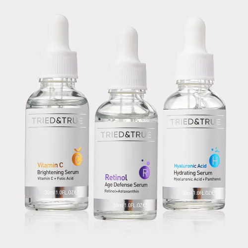 Vista 6 de The Ageless Beauty Kit - Suero de retinol, suero de vitamina C y suero de ácido hialurónico, iluminador de la piel, antienvejecimiento, kit