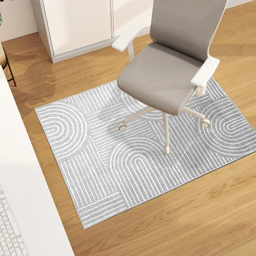 Vista 38 de Tapete para silla de oficina para suelo de madera dura, 48"x36" tapete protector de escritorio de computadora de fácil deslizamiento para silla Hoja