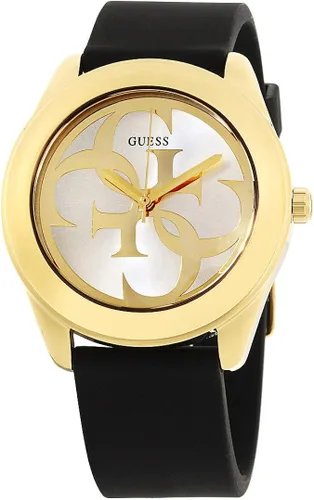Vista 4 de GUESS Reloj analógico de cuarzo para mujer con correa de silicona W0911L3 negro pulsera Negro - Pulsera