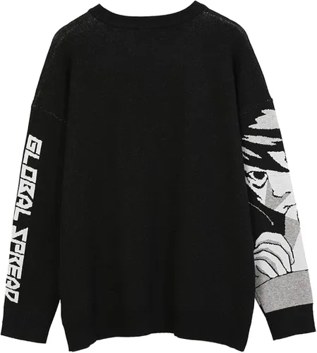 Vista 5 de FELLVISHK Sudadera de manga larga con estampado de anime para niña, unisex, 3D