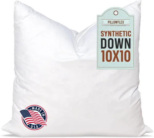 Vista 36 de Pillowflex Juego de 2 rellenos de almohada sintéticos de plumón alternativo para fundas (12 x 24 pulgadas) Set of 2 - Large Rectangle Sham Forms