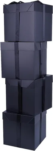 Vista 11 de Elephant-package Paquete de 12 cajas de regalo pequeñas con tapas, cajas de regalo rojas con cinta para Navidad, día de San Valentín, embalaje