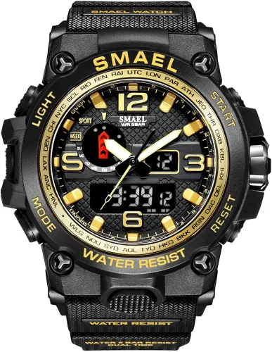 Vista 2 de SMAEL Fashion Mens Watches LED Sport Waterproof Top Luxury Brand Digital Male Quartz Wrist Watch