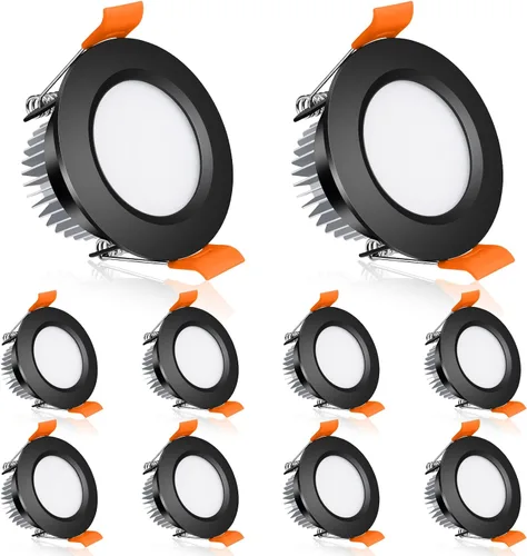 Vista 7 de inShareplus Iluminación empotrable LED de 2 pulgadas, luz regulable de 3 W (equivalente a 35 W), luz blanca diurna de 5000 K, CRI80, lámparas