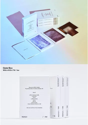 Vista 3 de RM - Edición Postal 'Indigo' (Weverse Álbumes ver.)