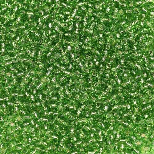 Vista 48 de Bala&Fillic Cuentas de cristal de tamaño 12/0, color verde militar, 0.079 pulgadas (0.079 in), cuentas de semillas con forro plateado transparente