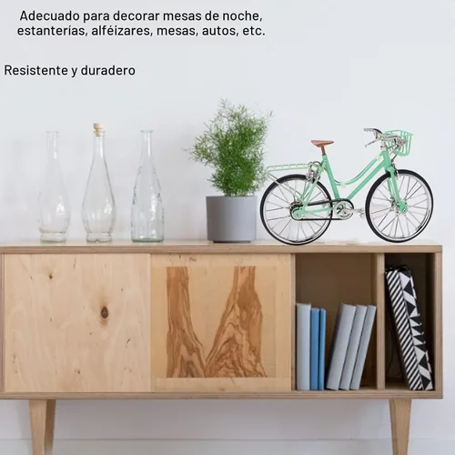 Vista 4 de Zerodis Modelo de bicicleta de metal, mini figuras de bicicleta de dedo de escritorio, juguete en miniatura, retro, mini modelo, bicicleta, adornos