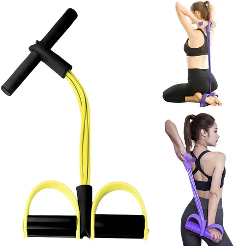 Vista 11 de Banda de resistencia elástica multifuncional para yoga, extractor de pedal de estiramiento mejorado 2026 con asas para entrenamiento de cuerpo