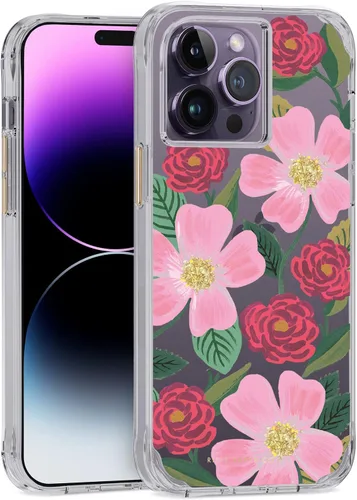 Vista 8 de Rifle Paper Co. Funda para iPhone 14 Pro Max [Funciona con cargador inalámbrico] [Protección contra caídas de 10 pies] Bonita funda para iPhone