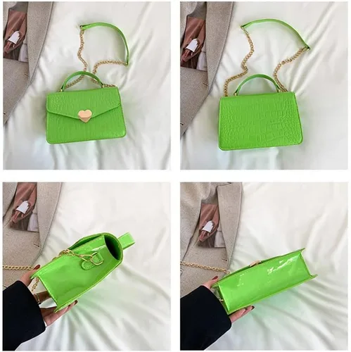 Vista 4 de Bolsos cruzados para mujer de cuero acolchado bolso de hombro con asa superior, bolso de mano lindo bolso de hombro