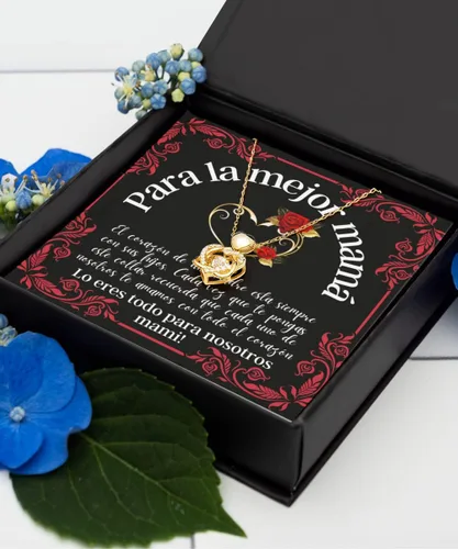 Vista 5 de Para la mejor mamá, regalo para mamá, collar para madre de hijo