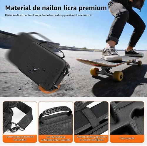 Vista 6 de AMAZEAR Funda de transporte para DJI Osmo Action 5 Pro, accesorios DJI Action5 Pro, protector compacto y rígido, bolsa de transporte portátil