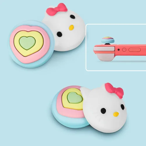 Vista 3 de DLseego Thumb Grip Caps Compatible with SwitchLiteOLED, Cute Joystick Caps Soft Silicone Protective Stick Cover 3D Analog 4PCS Grip Buttons for Joy