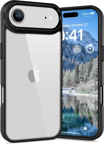 Vista 29 de Vakoo Funda transparente para iPhone 11 Pro Max, antiamarilleo, color negro
