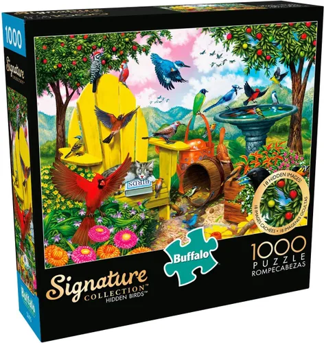 Vista 3 de Buffalo Games - Hidden Birds - Rompecabezas de 1000 piezas