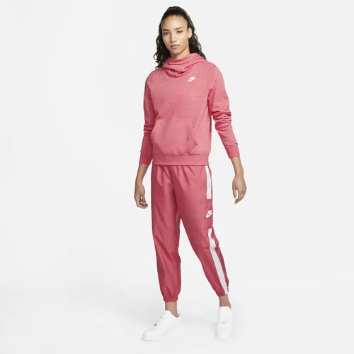 Vista 5 de Nike - Sudadera Varsity NSW con capucha de forro polar para mujer.