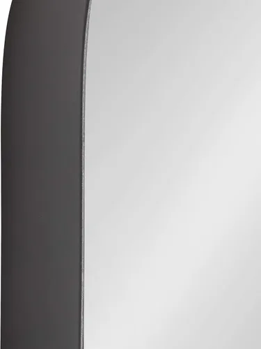 Vista 7 de Kate and Laurel Armenta - Espejo rectangular moderno con marco de metal, 20 x 42, gris carbón oscuro, acento industrial funcional para pared