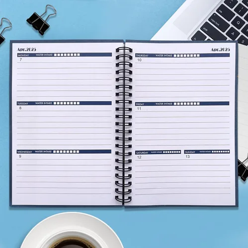Vista 4 de UtyTrees Agenda diaria 2025-2026, agenda semanal y mensual de abril de 2025 a junio de 2026, planificador diario de 15 meses, calendario académico