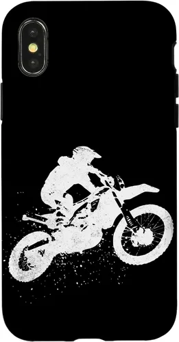 Vista 5 de iPhone 16 Dirt Bike Riding Motocross Racing Motorcycle Vintage Graphic Case
