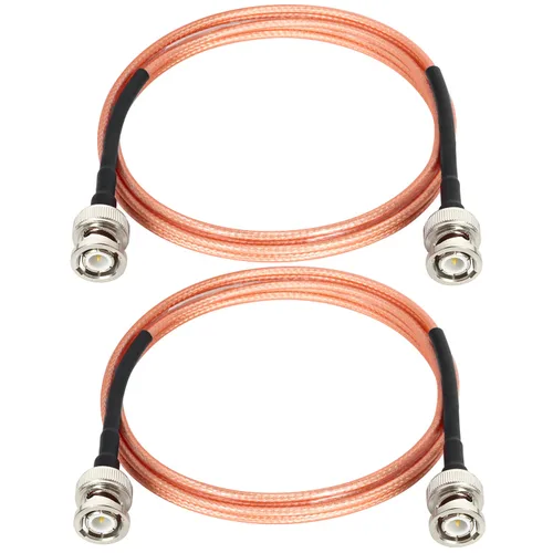 Vista 7 de XRDS -RF Cables BNC 1 pie 2 piezas, Cable BNC macho de 50 ohmios RG316 para antenas de escáneres de antena, radios ham portátiles, etc.