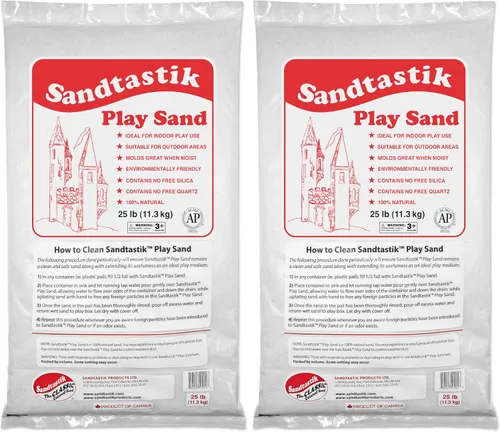 Vista 10 de Caja de arena de juego blanca Sandtastik de 25 lb, -, Blanco, 1