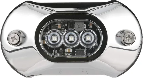 Vista 2 de Attwood 65UW03G LED luz subacuática, bisel de acero inoxidable, luz verde