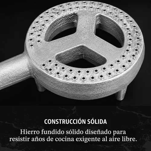 Vista 6 de GAS ONE cabeza de hornalla de alta presión de hierro colado con orificio de metal