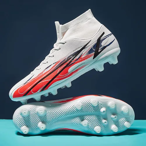 Vista 4 de ASOCO DREAM Soccer Shoes Men's Firm Ground Soccer Cleats Outdoor Indoor Athletic Football Shoes Professional Futsal Training Sneakers