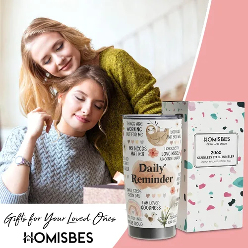 Vista 2 de Afirmaciones Diarias Positivas Para Mujeres - Taza de Viaje de Pensamientos Positivos - Regalos Inspiradores - Regalo para Salud Mental - Taza