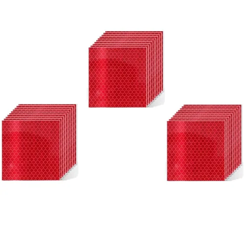 Vista 98 de Pegatinas reflectantes 1 pulgada de diámetro Redondas Reflectoras, Cinta adhesiva impermeable al aire libre de alta visibilidad (80 piezas)